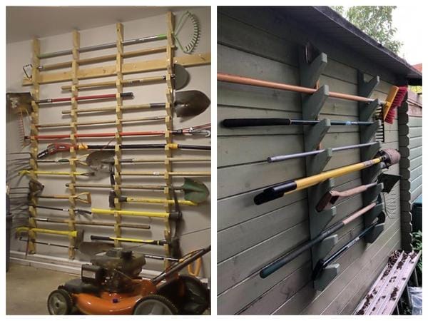 Anmärkning till en kille: idéer för perfekt beställning i garaget. Var och hur det är bekvämare att lagra trädgårdsredskap: praktiska idéer