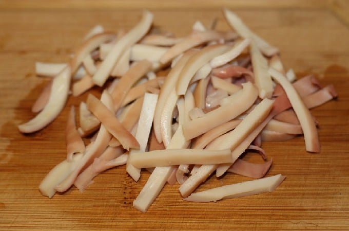 Squid salad - homemade and delicious recipes. Squid salad