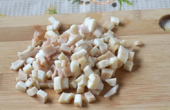 Squid salad - homemade and delicious recipes. Squid salad