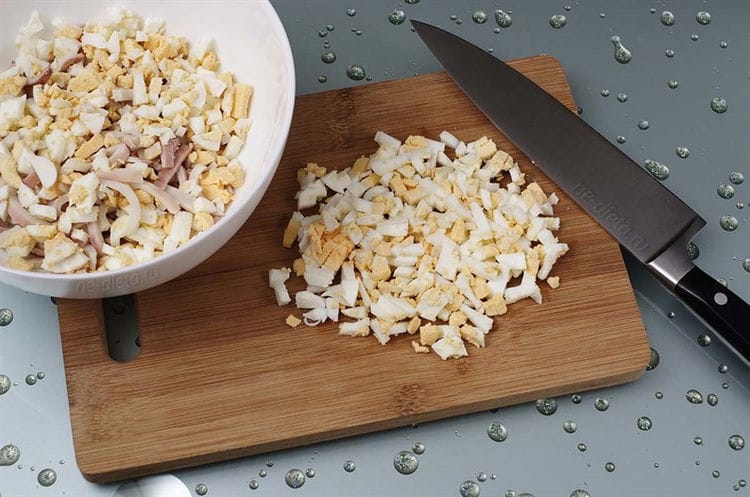 Squid salad - homemade and delicious recipes. Squid salad