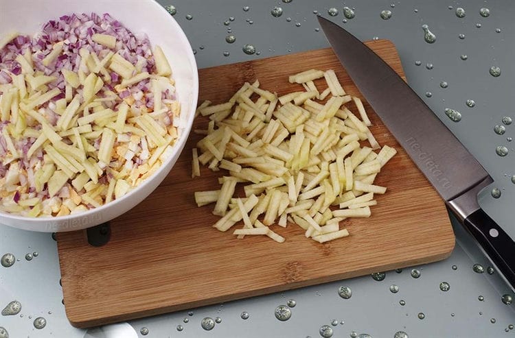 Squid salad - homemade and delicious recipes. Squid salad