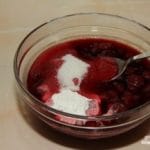 Relleno de tarta de cereza. pastel de cerezas