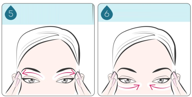 Як правильно наносити крем навколо очей схема для отримання швидкого ефекту. Як наносити крем для шкіри навколо очей